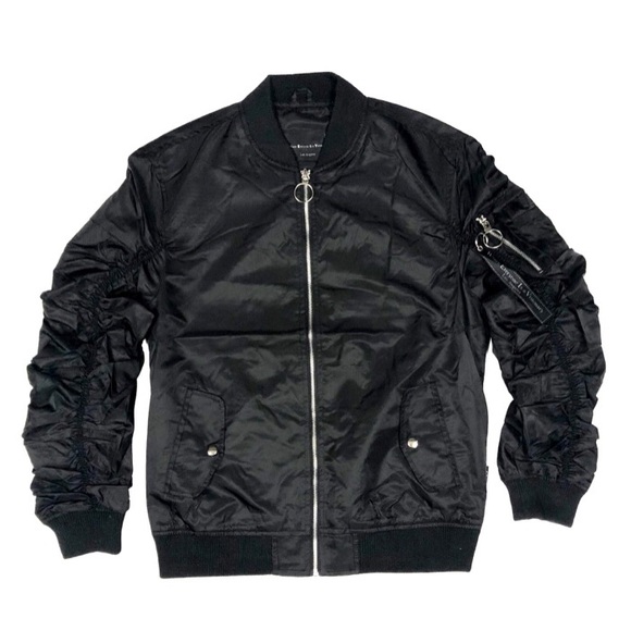 Weiv Flight Lined Bomber JacketColor: BlackStyle# 6116